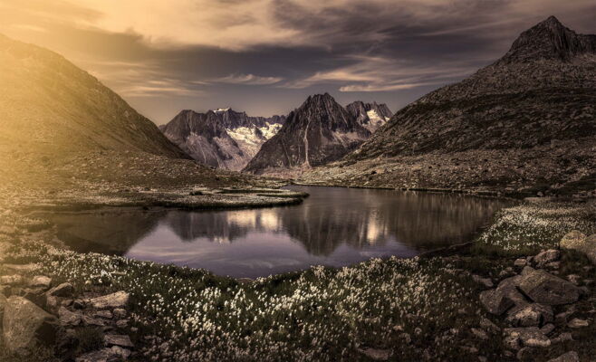 Mountain Paradise, Maerjelenlake Aletsch Arena, Switzerland